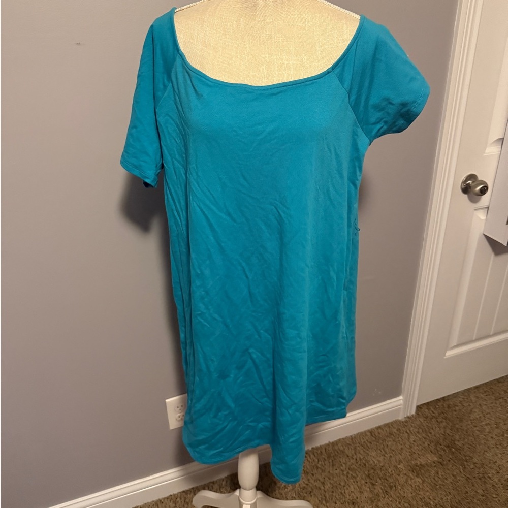 Torrid wide neck Women's Blue Top